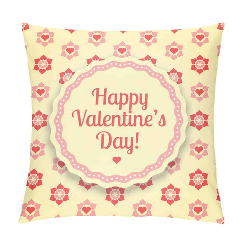 Personality  Vector Background For Valentine's Day Pillow Covers