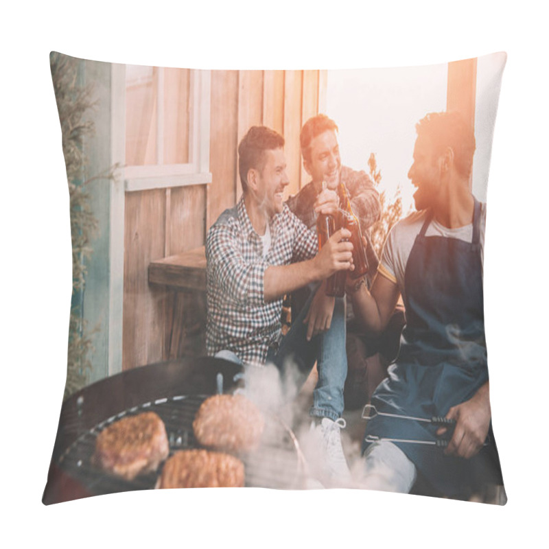 Personality  Friends Making Barbecue Pillow Covers