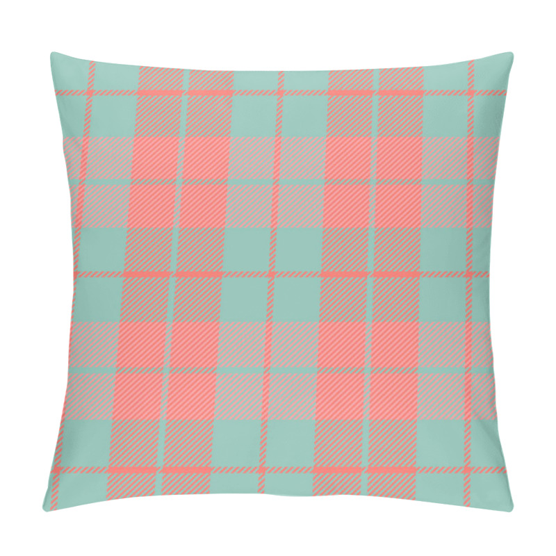 Personality  Easter Tartan Plaid. Scottish Pattern In Red And Green Cage. Scottish Cage. Traditional Scottish Checkered Background. Seamless Fabric Texture. Vector Illustration Pillow Covers