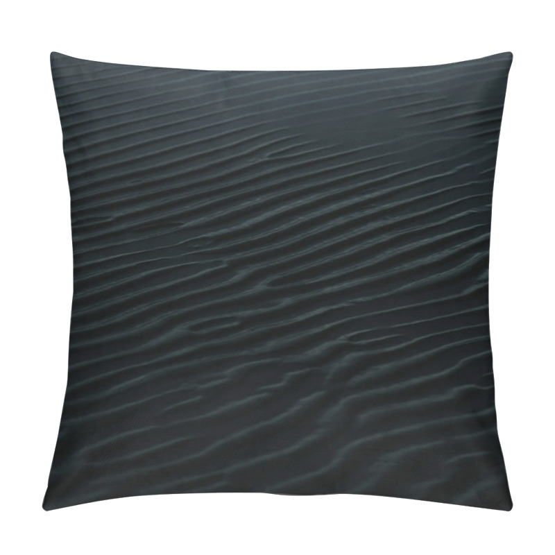 Personality  Textured Surface With Dark Ripples Creating A Serene, Abstract Pattern. Pillow Covers