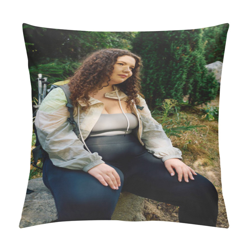 Personality  A Beautiful Woman Relaxes Among Wildflowers, Embracing The Warmth Of The Sun And Nature Around Her. Pillow Covers