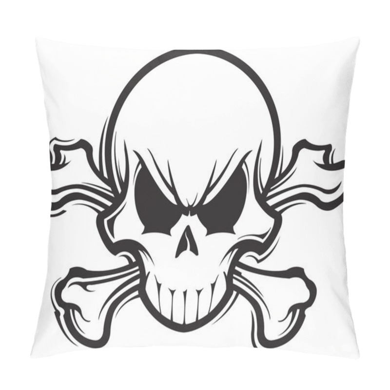 Personality  Skull And Crossbones Pillow Covers