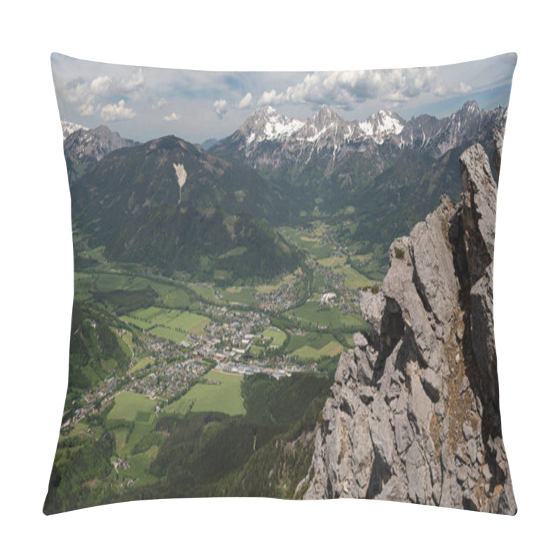 Personality  The Austrian Alps Near Admont On A Sunny Day In Summer, National Park Gesaeuse Pillow Covers