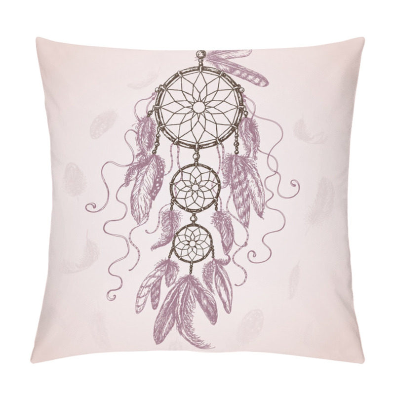 Personality  Hand Drawn Dream Catcher. Pillow Covers