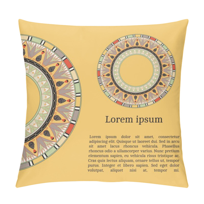 Personality  Invitation Card With Egyptian Pattern Pillow Covers