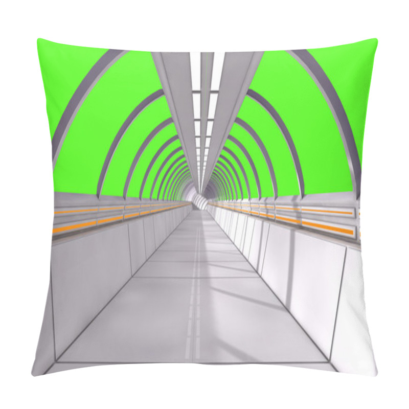 Personality  Futuristic Corridor Architecture  Pillow Covers