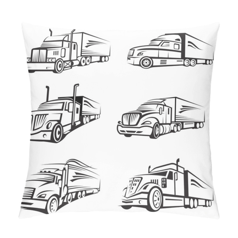 Personality  Set Of Trucks Pillow Covers