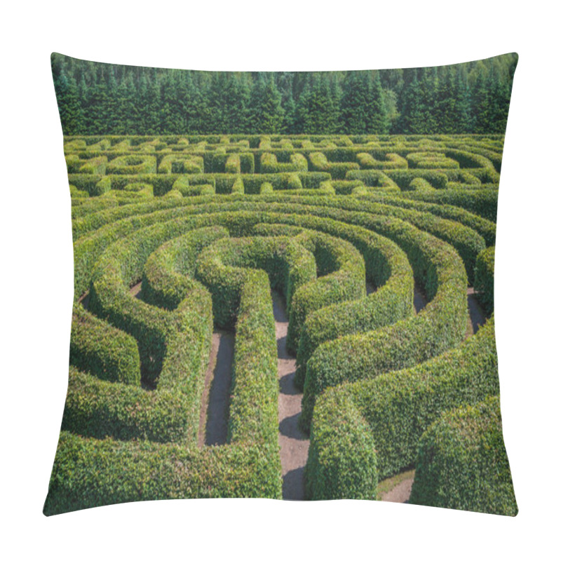 Personality  Green Bushes Labyrinth. Pillow Covers