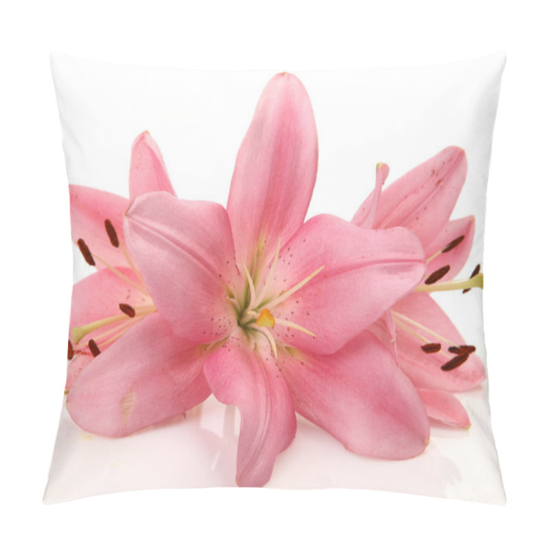 Personality  Pink Lilies Pillow Covers