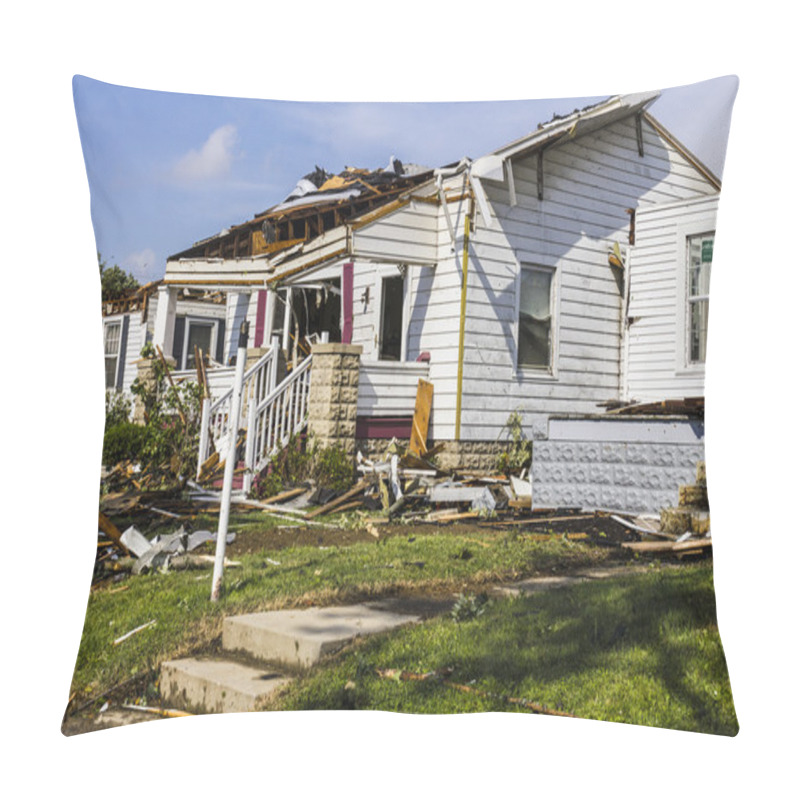 Personality  Kokomo - August 24, 2016: Several EF3 Tornadoes Touched Down In A Residential Neighborhood Causing Millions Of Dollars In Damage. This Is The Second Time In Three Years This Area Has Been Hit By Tornadoes 25 Pillow Covers