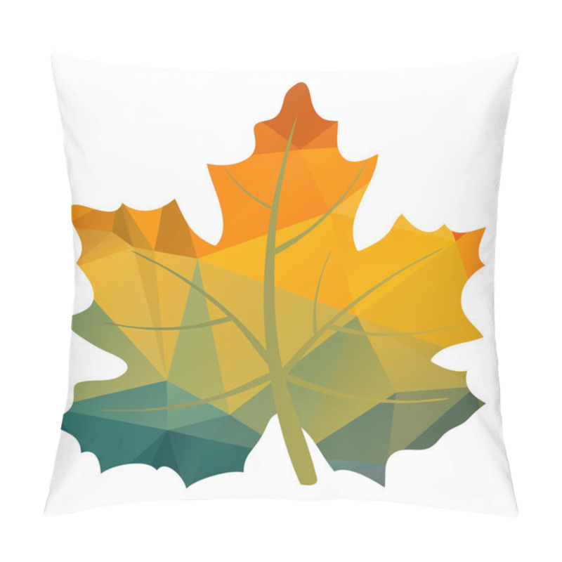 Personality  Autumn Bright Maple Leaf Pillow Covers