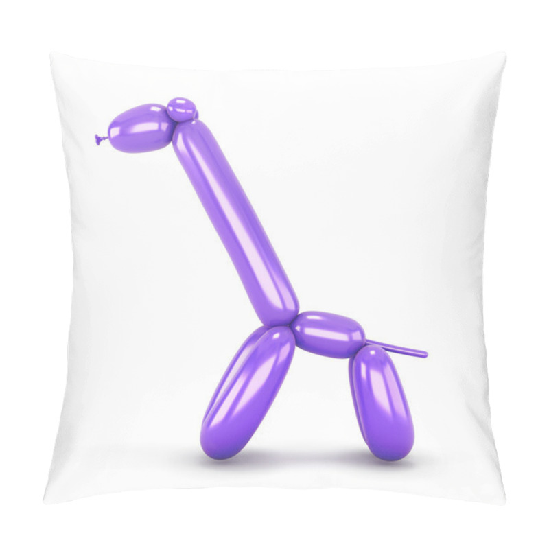 Personality  Purple Balloon Animal Giraffe On White Pillow Covers