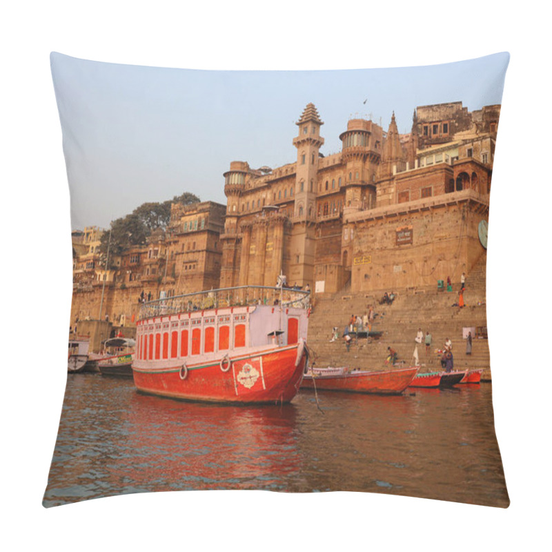 Personality  VARANASI BHOJPUR PURVANCHAL INDIA - 03 05 2023: Varanasi, Banaras Or Benares And Kashithat Has A Central Place In The Traditions Of Pilgrimage, Death, And Mourning In The Hindu World Pillow Covers