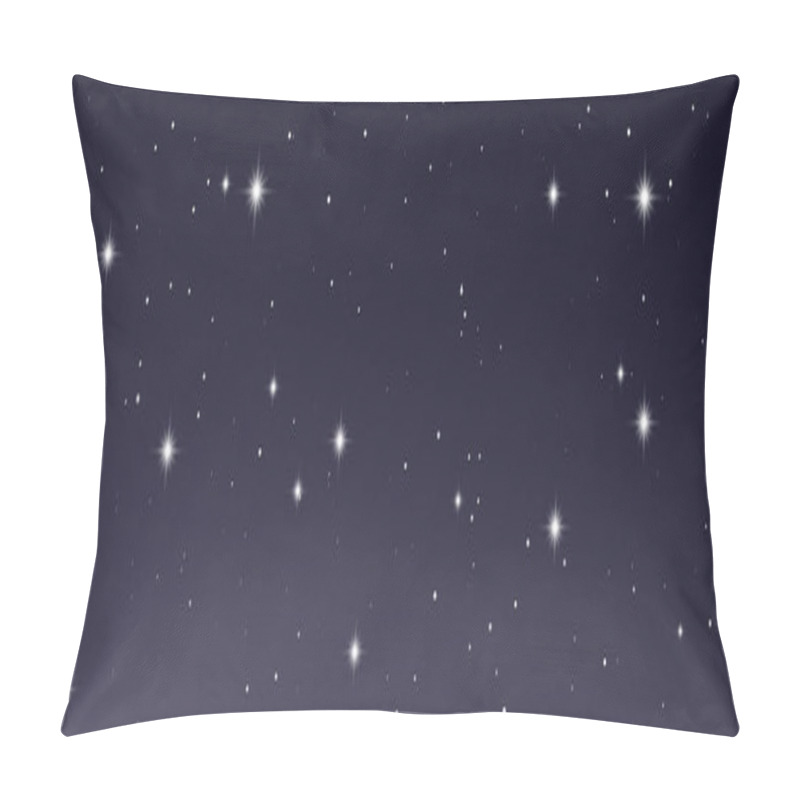 Personality  Night Sky With Many Stars. Abstract Nature Background With Stardust In Deep Universe. Vector Illustration Pillow Covers