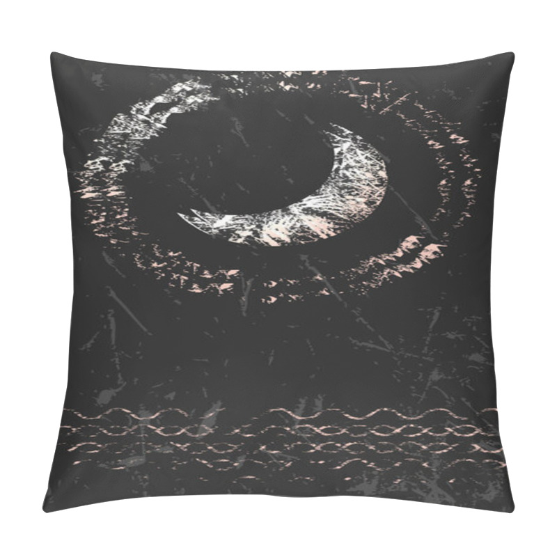 Personality  Half Moon Mystic Vector Illustration Pillow Covers