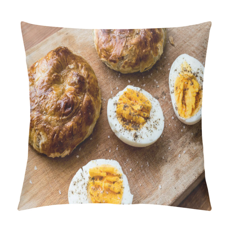 Personality  Turkish Borek Boyoz With Egg. Pillow Covers