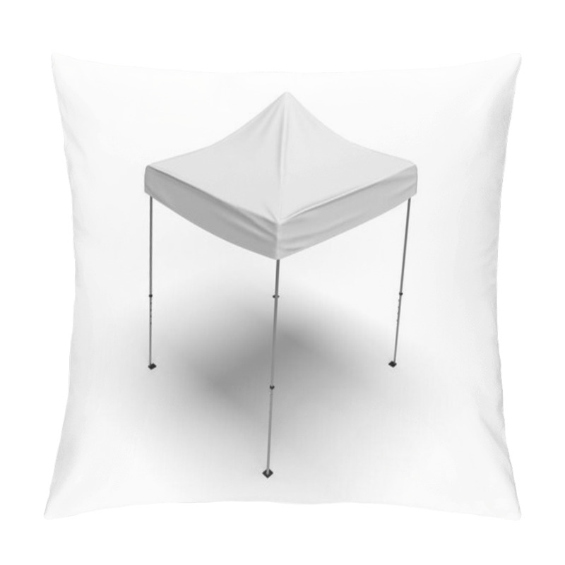 Personality  Perspective View Of A Gazebo Exhibition Tent With A White Cover Isolated On A White Background, 3d Render Scene For Mockup And Illustrations Pillow Covers