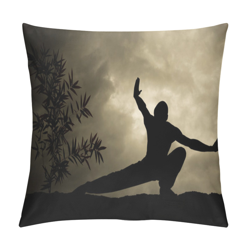 Personality  Kung Fu Martial Art Background Pillow Covers