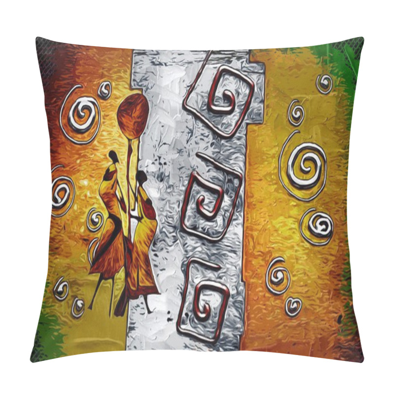 Personality  African Motive Art Pillow Covers