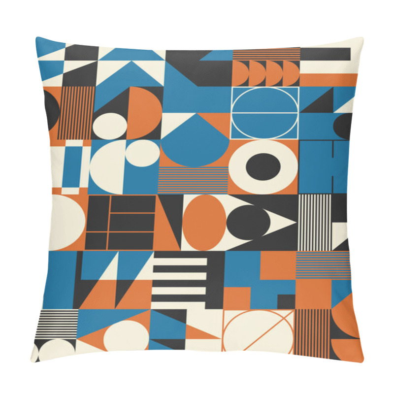 Personality  Bauhaus Composition Artwork Made With Vector Abstract Elements, Lines And Bold Geometric Shapes, Useful For Website Background, Poster Art Design, Magazine Front Page, Banners, Prints Cover. Pillow Covers