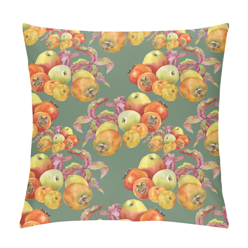 Personality  Leaves And Persimmon With Apples Pillow Covers