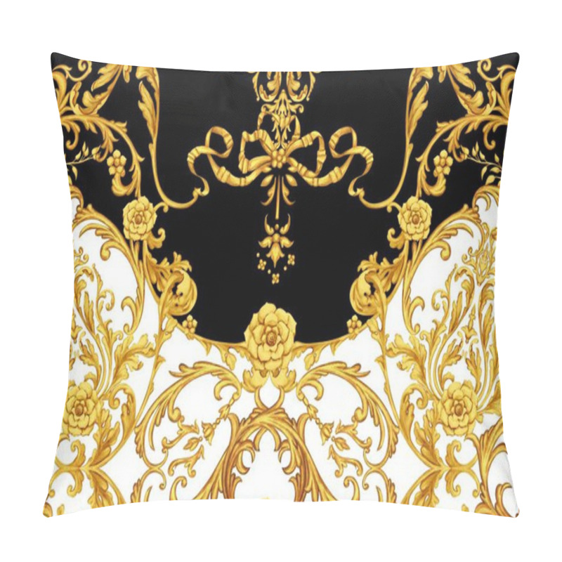 Personality   Golden Baroque Decorative Composition Pillow Covers