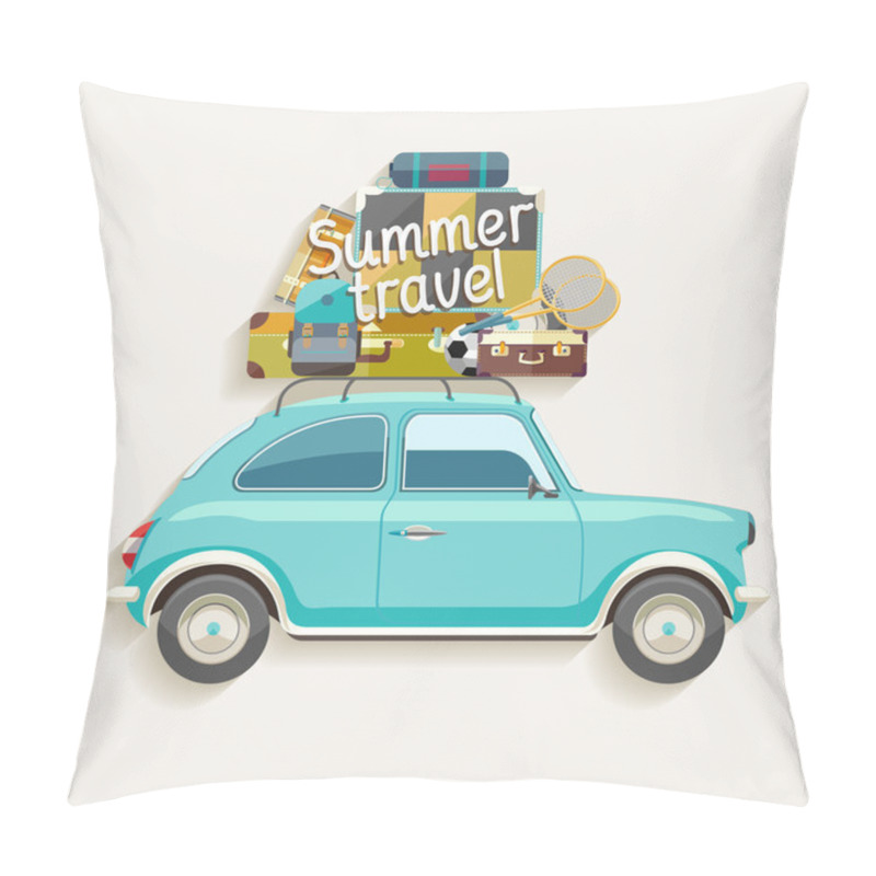 Personality  Travel By Car. Pillow Covers