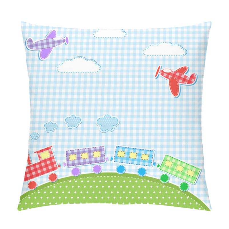 Personality  Aircrafts And Train Pillow Covers