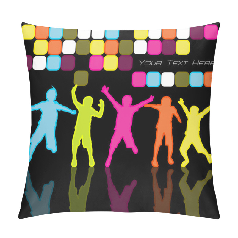 Personality  Kids Dancing In Disco Lights Pillow Covers