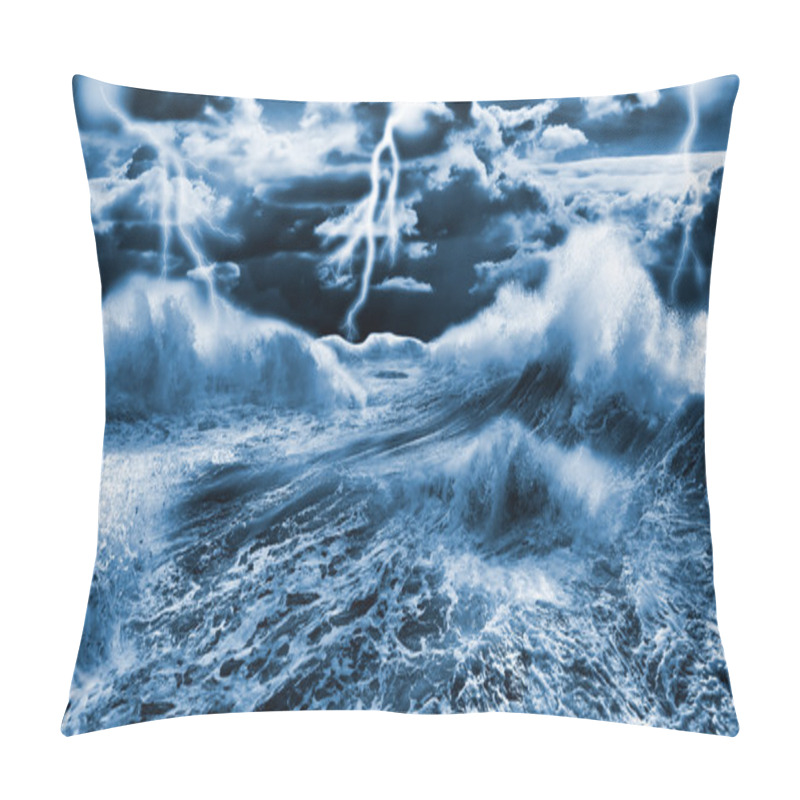 Personality  Dark Stormy Sea Pillow Covers