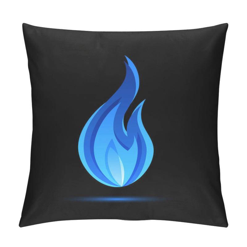 Personality  Gas Fire Flame, Vector Illustration In Flat Style Pillow Covers