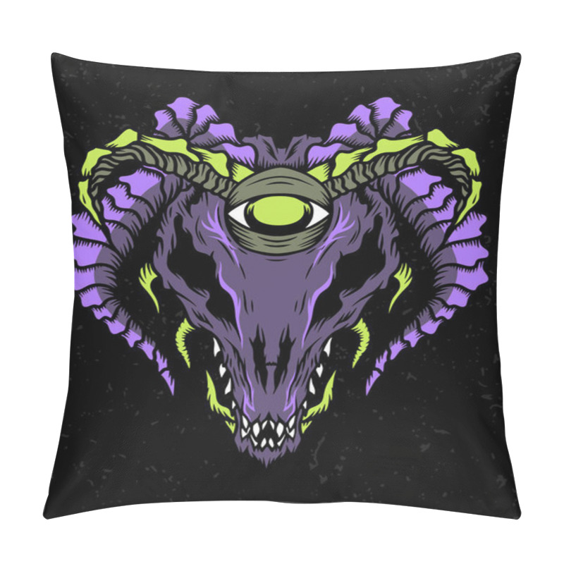 Personality  King Of Goats Illustration Design Concepts Pillow Covers