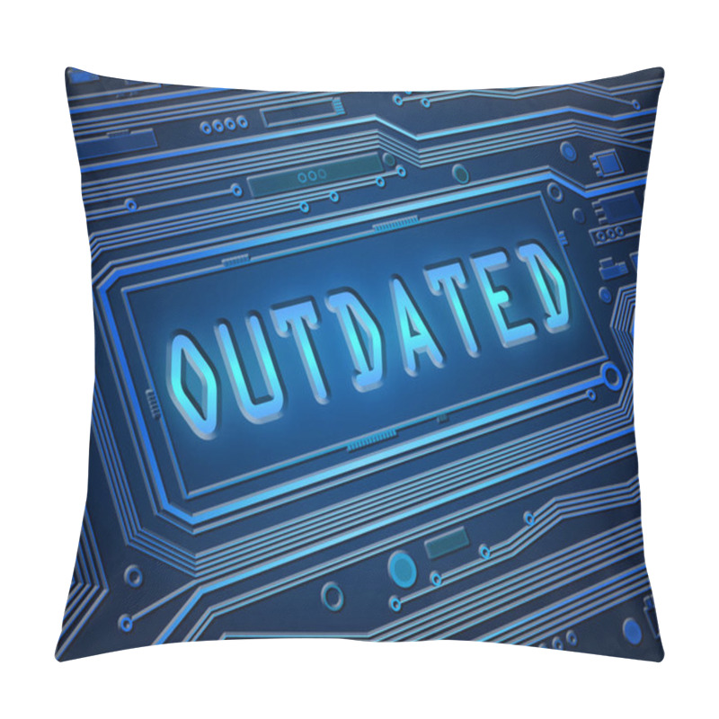 Personality  Outdated Technology Concept. Pillow Covers