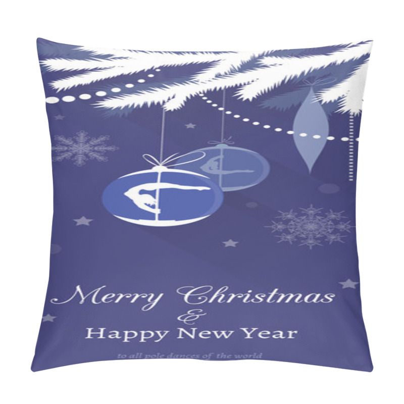 Personality  Pole Dance Christmas Cards Pillow Covers