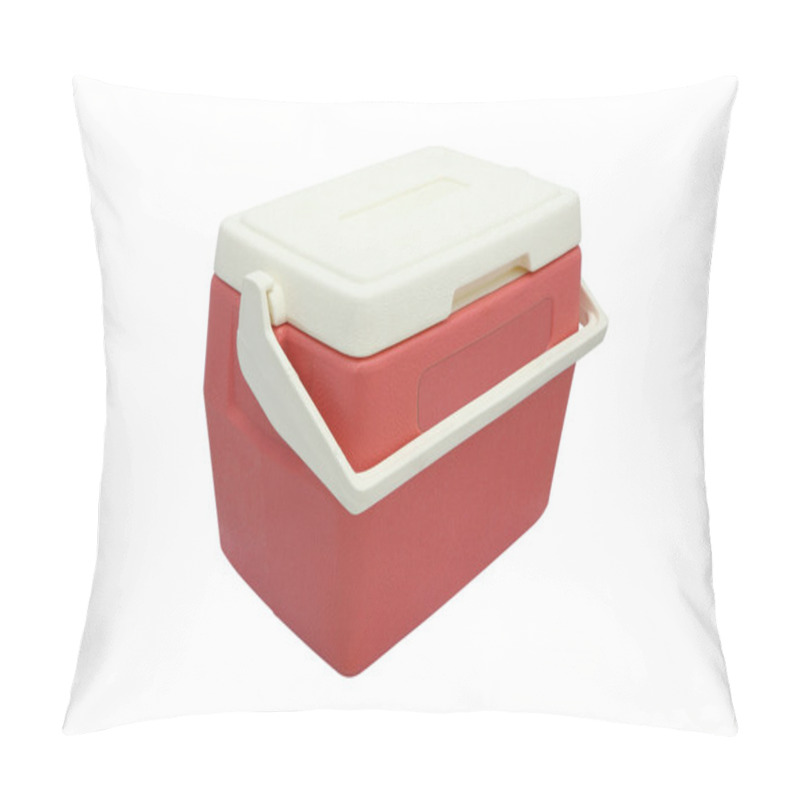 Personality  Plastic Cooler Box Closed Cover On White Background. Pillow Covers