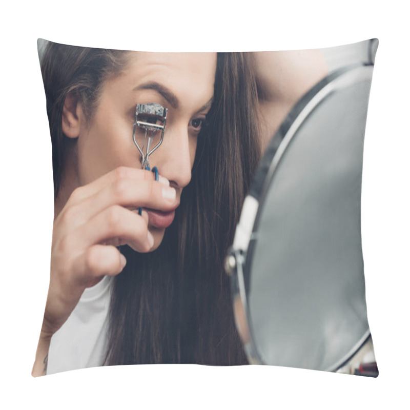 Personality  Young Transgender Woman At Home Pillow Covers