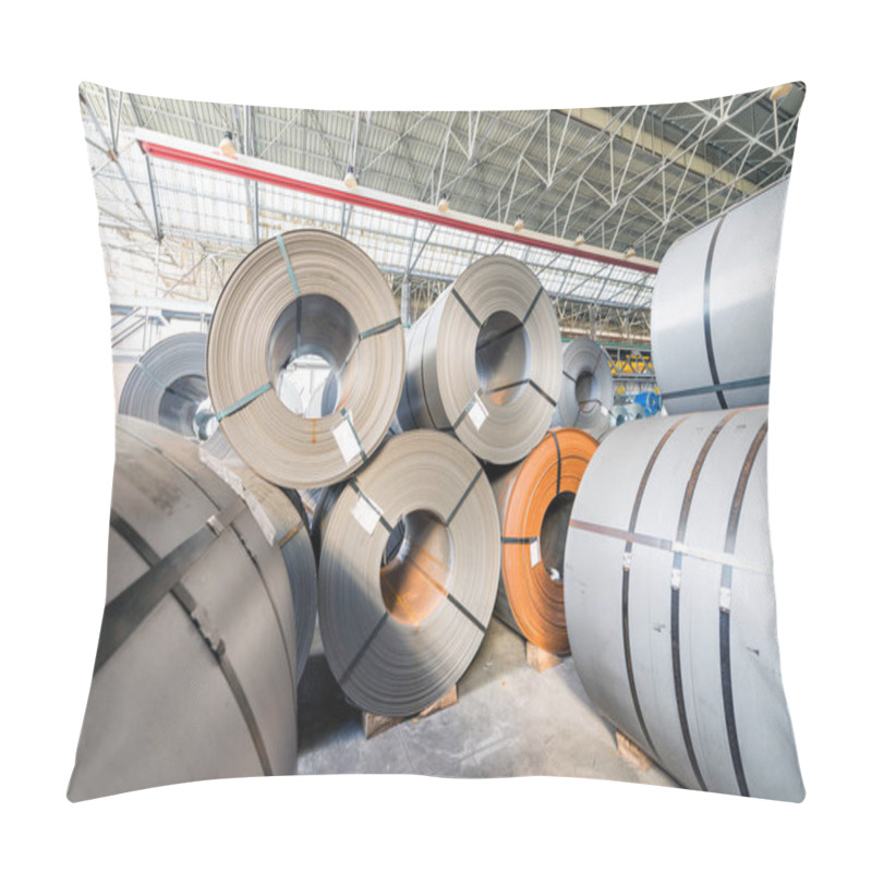 Personality  Metal Coils Stacked. Industrial Environment Pillow Covers