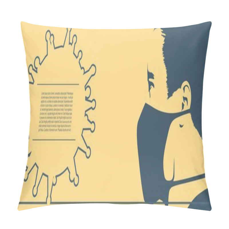 Personality  Human Wearing A Medical Mask Pillow Covers