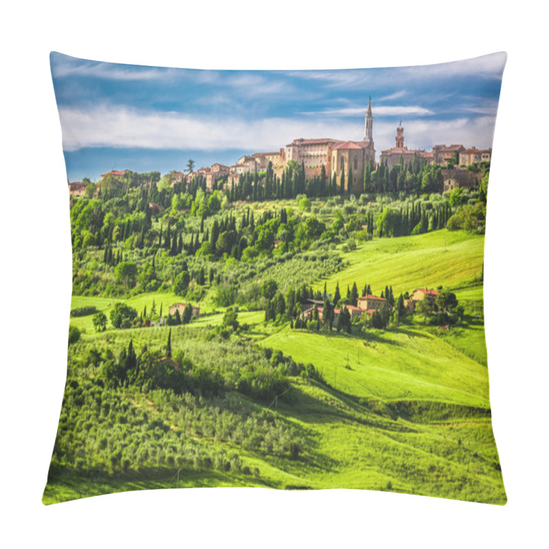 Personality  Town Of Pienza At Sunset, Italy Pillow Covers