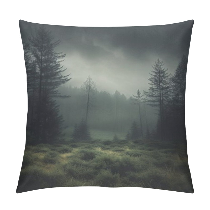 Personality  Defocus Abstract Background Of The Forest. High Quality Photo Pillow Covers