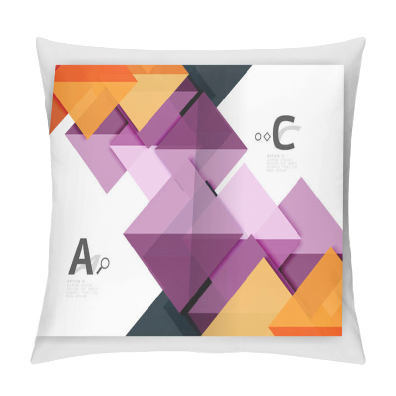 Personality  Vector Modern Geometric Annual Report Cover Pillow Covers