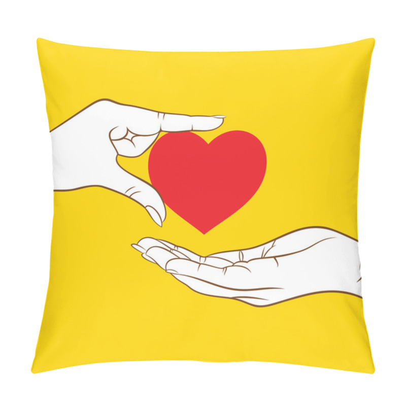 Personality  Giving Your Heart To Other Pillow Covers