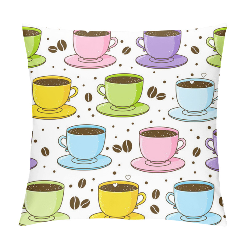 Personality  Pattern With Cute Cups Pillow Covers