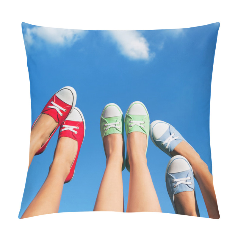 Personality  Walking On The Sky, Summer And Friendship Concept Pillow Covers