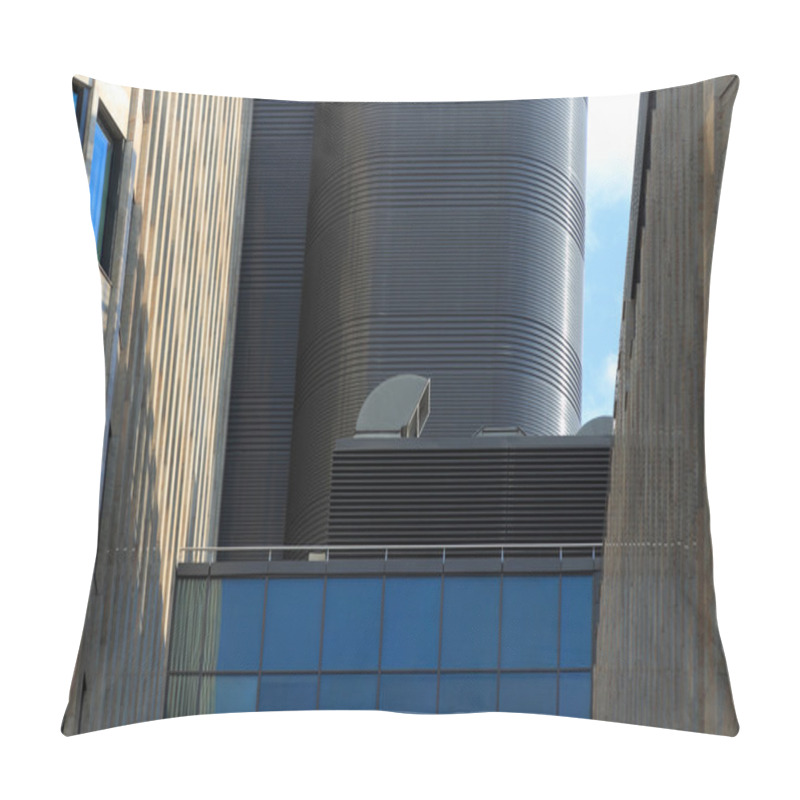 Personality  Air Conditioning And Ventilation Systems On A Roof Pillow Covers