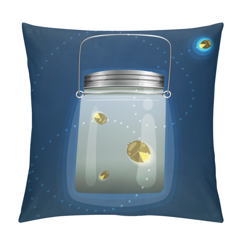 Personality  Bank Fireflies Glow Pillow Covers