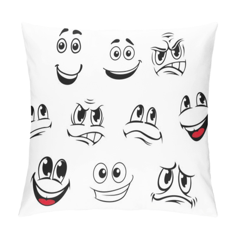 Personality  Cartoon Faces Set Pillow Covers