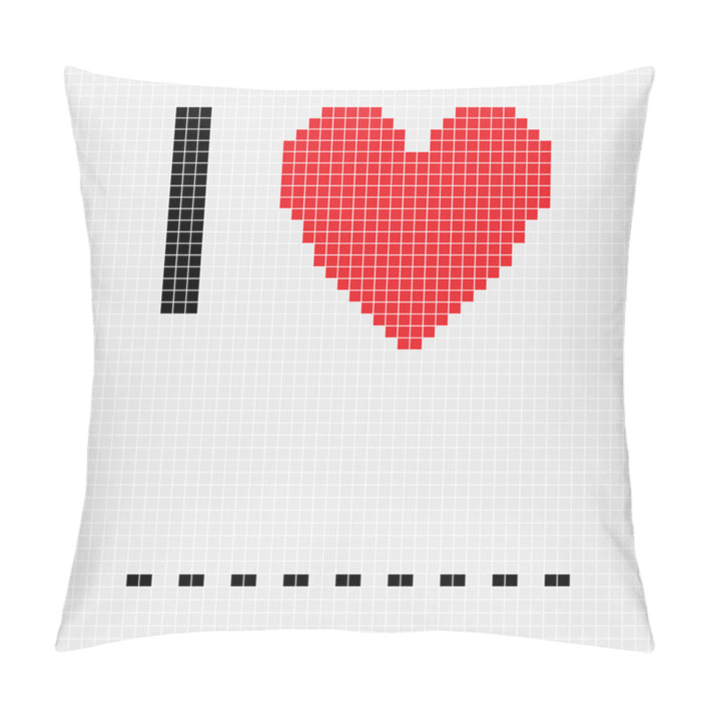 Personality  I Love Blank Pillow Covers