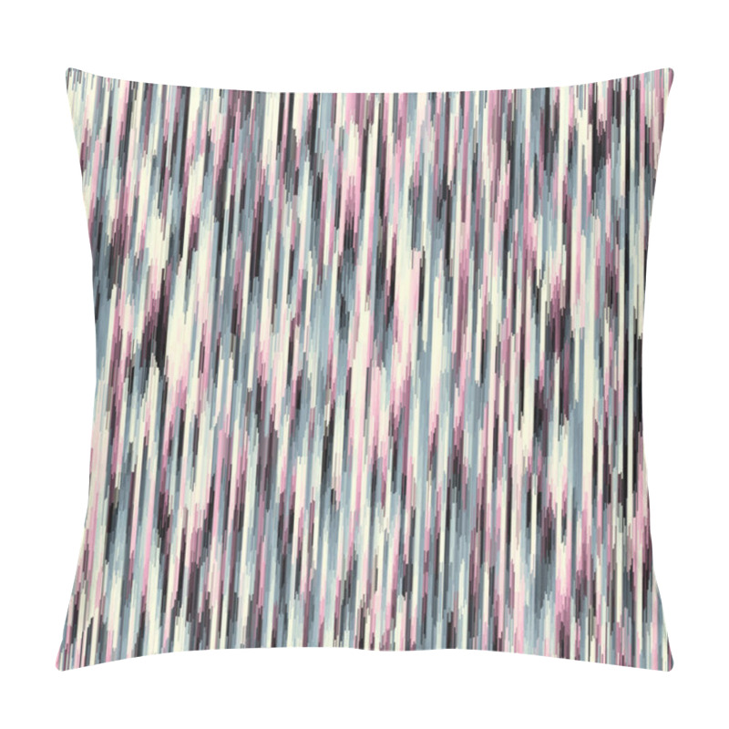 Personality  Abstract Pattern With Imitation Of A Grunge Texture With Vertical Thin Lines. Melange Pattern. Vector Seamless Image. Pillow Covers