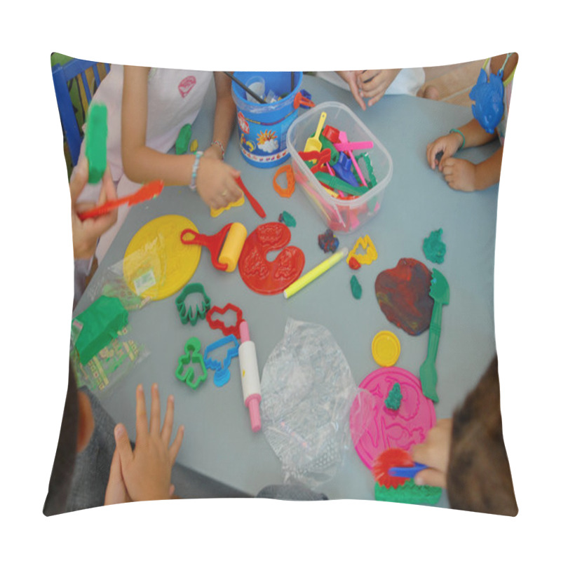 Personality  Children With Toys Pillow Covers